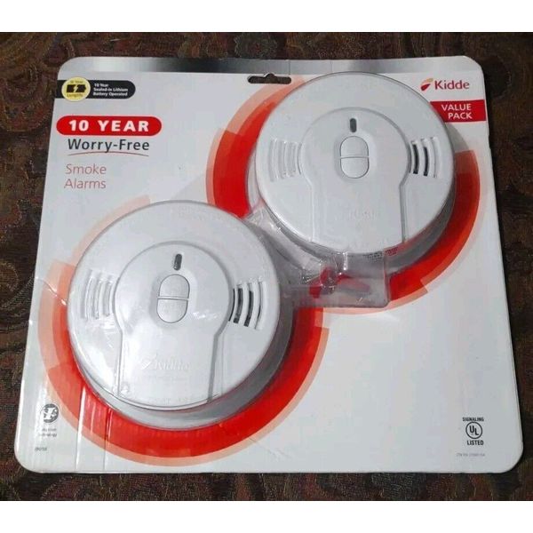 Kidde 2 Pack Of Smoke Alarm i9010 Brand New Sealed 10 Year Worry Free