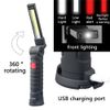 Super Bright 1200000lm Rechargeable LED Work Light Folding Torch Lamp Flashlight