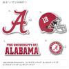 Officially Licensed Multi-Pack Vinyl Decals (Alabama Crimson Tide)