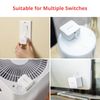 SwitchBot Bot 3Pack with Hub Mini - Smart Switch Button Pusher, Wireless App & Timer Control, Compatible with Alexa, Google Home, IFTTT, Easy to Use, Smart Light Control Set（White）
