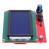12864 LCD Control Module Panel, Display Motherboard, 3D Printer Smart Display Module Controller with 2 Pieces, Intelligent Control System