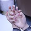 24 nail pieces elegant tiara nails, the glitter will shine well with the familiar colors and make your hands look gorgeous