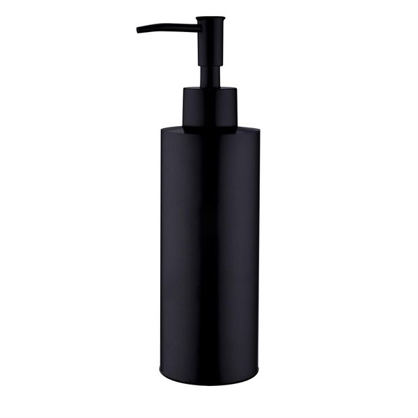 TUTEW Soap Dispenser, Full Stainless Steel Soap Dispenser, Matte Black Dish Soap Dispenser for Kitchen, Bathroom Hand Soap Dispenser, Black Kitchen Soap Dispenser