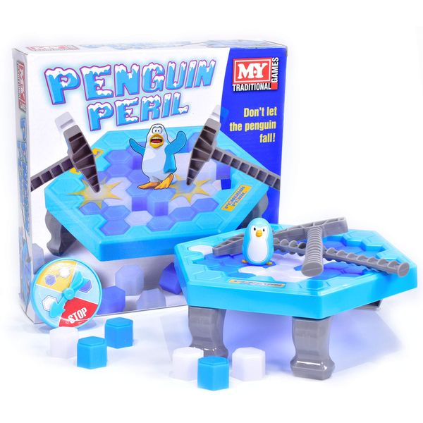 M.Y Penguin Peril Family Board Game | 2-4 Player Childrens Family Fun Game | Ice Breaker, Penguin Drop Challenge