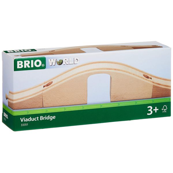 BRIO World Viaduct Bridge for Kids Age 3 Years Up - Compatible with all BRIO Railway Train Sets & Accessories