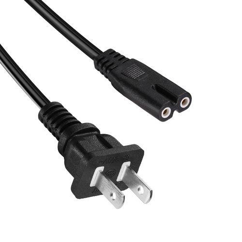 Elliptical Machine Power Cord 2 Prong Power Cord Adapter 5FT Compatible for YOSUDA,GUGTTR,WESTIONC, ANCHEER Under Desk Elliptical Machine