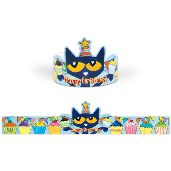 Pete The Cat® Happy Birthday Crowns
