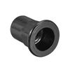 sourcing map M8 Rivet Nuts, Thread Half Hexagonal Carbon Steel Zinc-Plated Flat Head Threaded Insert Nut Black 50Pcs