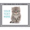 Kitten Cat (Nr2) - Edible Cake Topper - 7.5" x 10" (1/4 sheet) rectangular