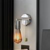 LEDSone 2 Pcs Pull Chain Switch with Pull Cords for Ceiling Light Fans Lamps and Wall Lights Pull Chain Switch Control Replacement On-Off for Ceiling Fan Wall Light Table Lamp