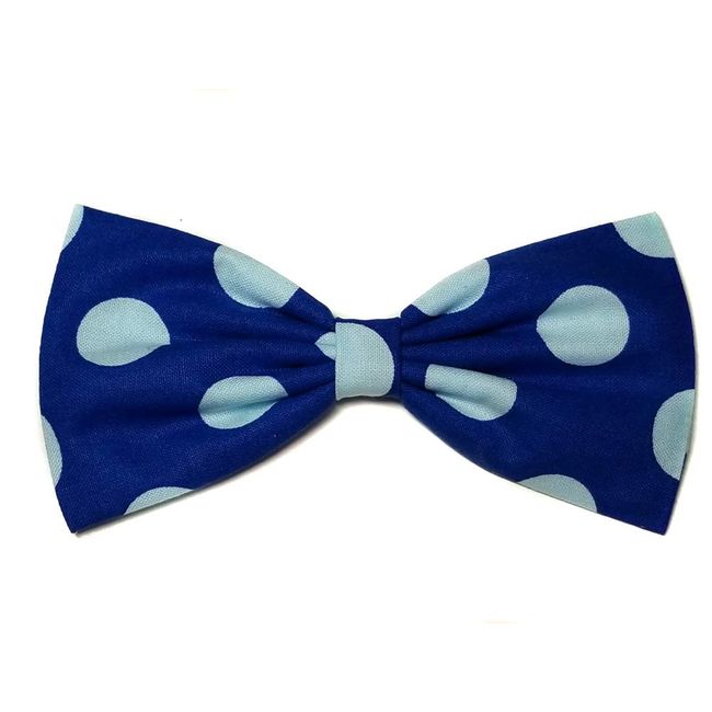 EmilyRose Couture Polka Dots Hair Bow Collection (Blue Polka Dot, Alligator Clip)