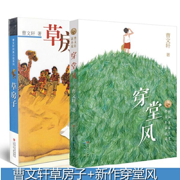 穿堂风 草房子 共2册 曹文轩纯美小说系列畅销儿童文学小学生课外阅读书籍青铜葵花根鸟纯美小说 曹文轩新作穿堂风