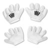 Party Discount Gloves, cartoon, white, one size