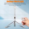 Rechargeable LED Camping Light Long Flashlight with Remote & Retractable Tripod