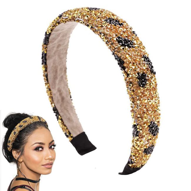 Elegant Haarband, Damen Haarreif mit Stras, Stirnbänder Kristallstein, Kristall Strass Stirnbänder, Glitter Strass Stirnbänder, für Frauen Mädchen Haarschmuck