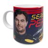 Partisan Sergio Perez F1 Ceramic Mug - 11oz Blue/Red/Yellow