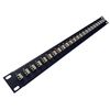 Ultra Spec Cables 24 Port LC Fiber Patch Panel Multimode (Beige Couplers) (Loaded 1u) 19"