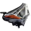 Halogen Headlight Passenger Side For 2016-2018 Toyota RAV4 with Chrome Bezel