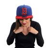 True Heads Letter B Name Initial Blue Sports Team Snapback Baseball Cap