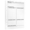 KOMPASS® Weekly Planner | A5 Planner Inserts | 30 Sheets for Weekly Planning, Goal Setting & Reflection | Weekly Calendar, Task Prioritization, Eisenhower Matrix | Bullet Journal & Productivity Sheets
