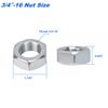 3/4" Rod End Heim Joint KIT Left and Right hand thread 2 BIG .750” Chromoly