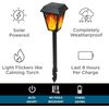 Morvat LED Flame Flickering Torch Outdoor Landscape Pathway Solar Lights, 8 pack
