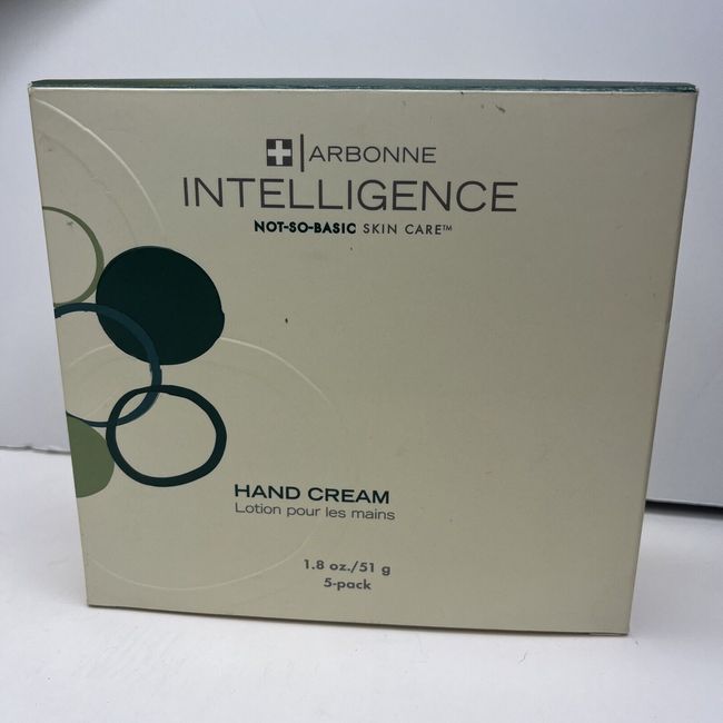 SEALED NIB ARBONNE INTELLIGENCE HERBAL FOOT CREAM 1.8 OZ. BOX OF 5