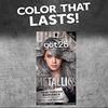 Got2b Metallics Permanent Hair Color, M72 Dusty Silver