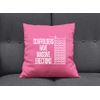 Scaffolders Have Erections - Cushion/Pillow (with Insert) - 41 x 41cm (16)" - Pink - One Size