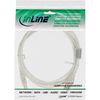 InLine 34518 USB 2.0 Kabel, A an B, transparent, mit Ferritkern, 2m