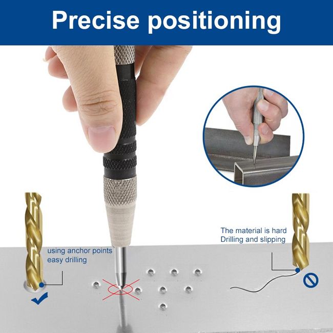 Automatic Center Punch Positioning Drilling Hole Punching Spring Fixed  Point Device