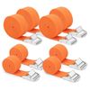 6.6ft/3.3ft Cargo Lashing Straps Adjustable Tie-Down Strap up to 550Lbs, 8pcs