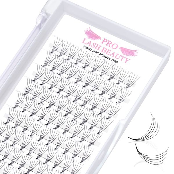 Pre Made Fan Eyelash Extensions 5D-D-0.07-12 Pointy Base Premade Fans Eyelash Extension 0.05 0.07 0.10 Lash Extensions Pre Fanned Russian Volume Lashes C D curl（5D-D-0.07-12）