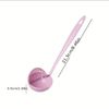 2 In 1 Kitchen Ladle Soup Pan Spoon with Filter Strainer (Pink)