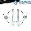 Window Regulators w/ Motor Front Left & Right Pair Set for 06-07 Jeep Liberty
