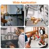 sourcing map 2pcs Plug Hex End Cap 1" NPT Female Thread Pipe Fitting for Gas Refrigeration Vacuum Applications
