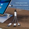 Bordhap USB Splitter Cable Data Power Split Adapter USB C OTG Cable Phone Adapter, for Phone Laptop Tablet