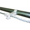 Field Guardian Pipe Clamp Insulator, White