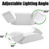 6 Pack LED Emergency Exit Light Adjustable 2 Head With Battery Back-up UL 924