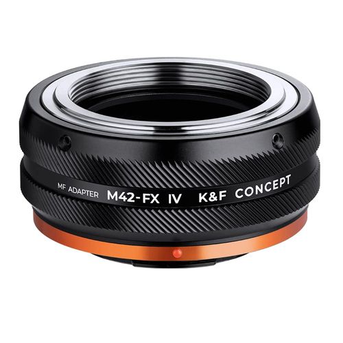 K&F Concept Lens Mount Adapter M42-FX IV Manual Focus Compatible with M42 Lens and Fujifilm X Mount Camera Body