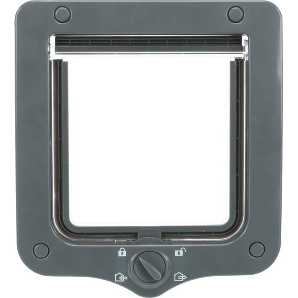 Trixie 4-Way Cat Flap, Grey, 490 g