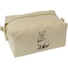 'Rabbit' Canvas Wash Bag/Makeup Case (CS00032576)
