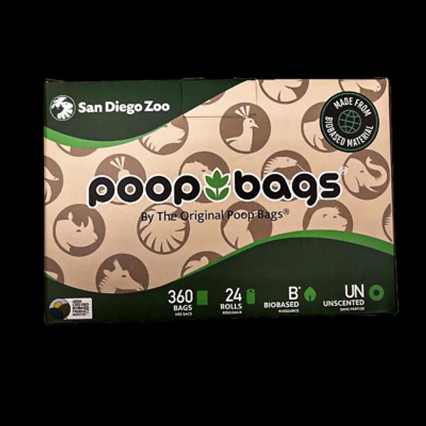 The Original Poop Bags® San Diego Zoo Alliance Waste Bags, Dog Poop Bags, 360ct