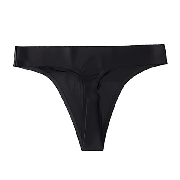 Raefill Women's Sanitary Thong Panties, Water Absorbent, Underwear, Menstrual Use, 1 Piece 3 Pieces, 1 x black