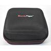 Sturdy Tiger Case Zippered Pouch Hard Shell Portable Black/Gray 6" x 6" x 4"