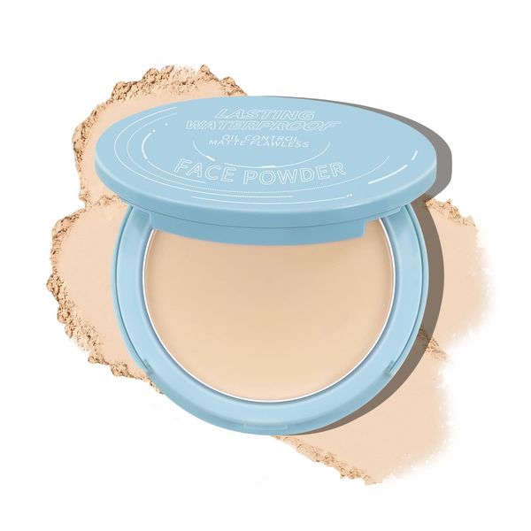 Boobeen Matte Setting Powder, Poreless Finishing Powder, Translucent, Lightweight, Compact Pressed Baking Powder, Soft Focus Effect