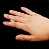 50Pcs/Set Polish Gel Nail Chart Ring, Flower Butterfly Manicure Tip for Nail Art Color Display Tool(Clear Butterfly)