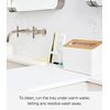 Yamazaki Soap Tray, Silicone, White, One Size