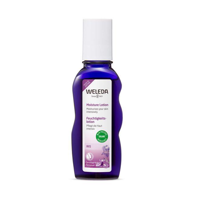 Weleda Iris Moisturizing Lotion, 3.4 fl oz (100 ml) Moisturizing Lotion, Water Retention Care, Moisturizing, Fresh Flower Scent, Naturally Derived Ingredients, Organic