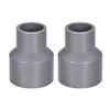 sourcing map PVC DWV Reducing Coupling Schedule 40 Gray 20mm x 32mm Socket 2Pcs